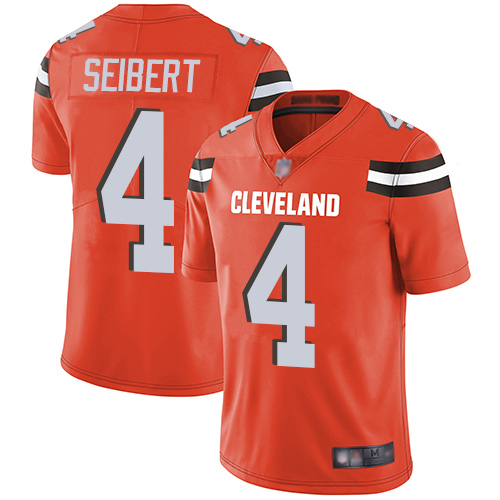 Cleveland Browns Austin Seibert Men Orange Limited Jersey #4 NFL Football Alternate Vapor Untouchable